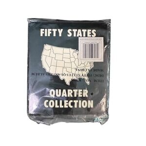 Fifty States Quarter Collection Album Coin Holder Collector Map New‎ Sealed